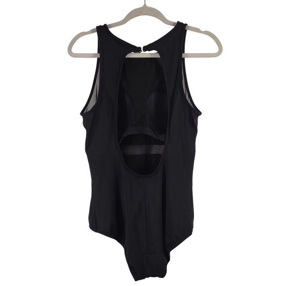 Jantzen Black One Piece Bathing Suit, Size 14 - Picture 3 of 8